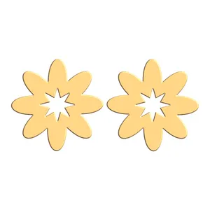 گوشواره طلا 18 عیار زنانه فرشته طرح گل مدل WEL-000249