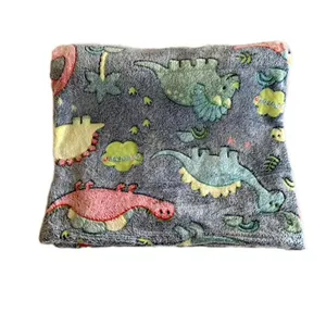 پتو مسافرتی 1 نفر مدل دایناسوری 22 سایز 150x200 سانتی‌متر
