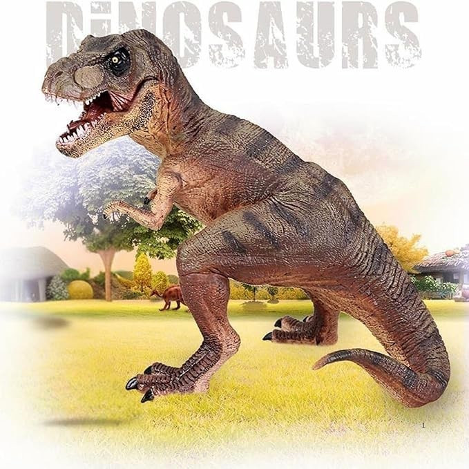 اکشن فیگور مدل فک متحرک طرح Tyrannosaurus Rex کد J72 ارتفاع 17 سانتی‌متر