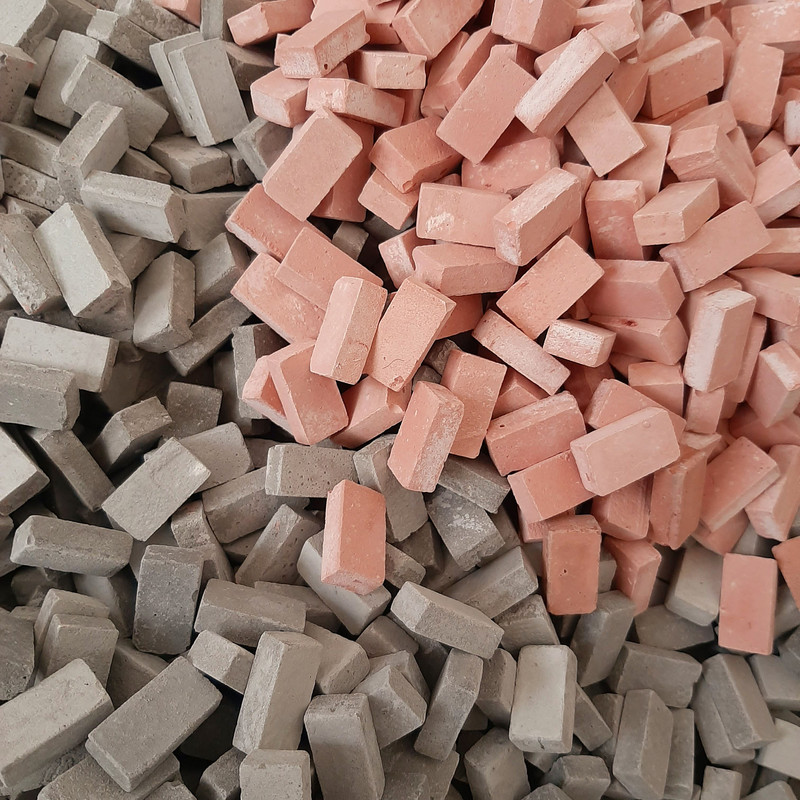 ساختنی مدل آجر مینیاتوری کد Cube 200 بسته 200 عددی