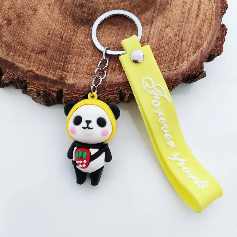 جاکلیدی مدل سیلیکونی طرح بچه خرس پاندا هودی کد DB20