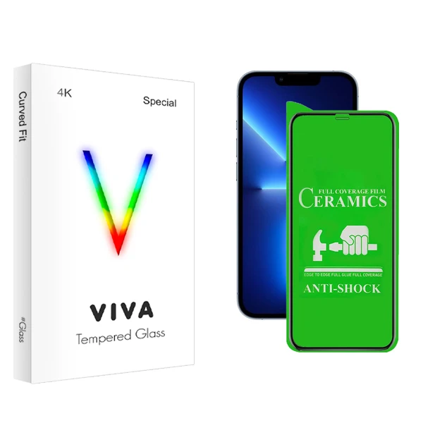 محافظ صفحه نمایش سرامیکی ویوا مدل 4K مناسب برای گوشی موبایل اپل iPhone 13 Pro Max