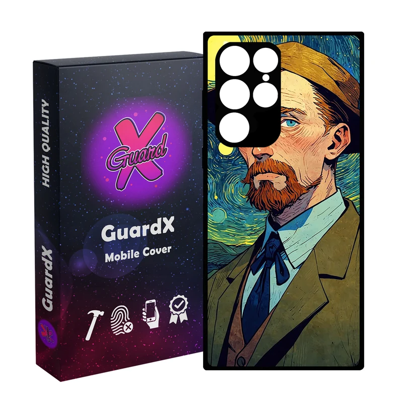 کاور گارد ایکس طرح ونگوگ مدل Glass10775 مناسب برای گوشی موبایل سامسونگ Galaxy S23 Ultra