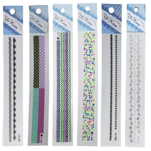 استیکر طراحی ناخن مدل نواری کد 1 مجموعه 6 عددی