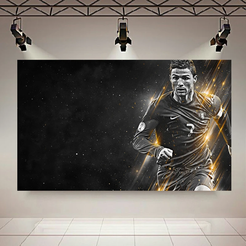 تابلو بوم طرح مخمل رونالدو مدل افسانه درخشان کد AR304889