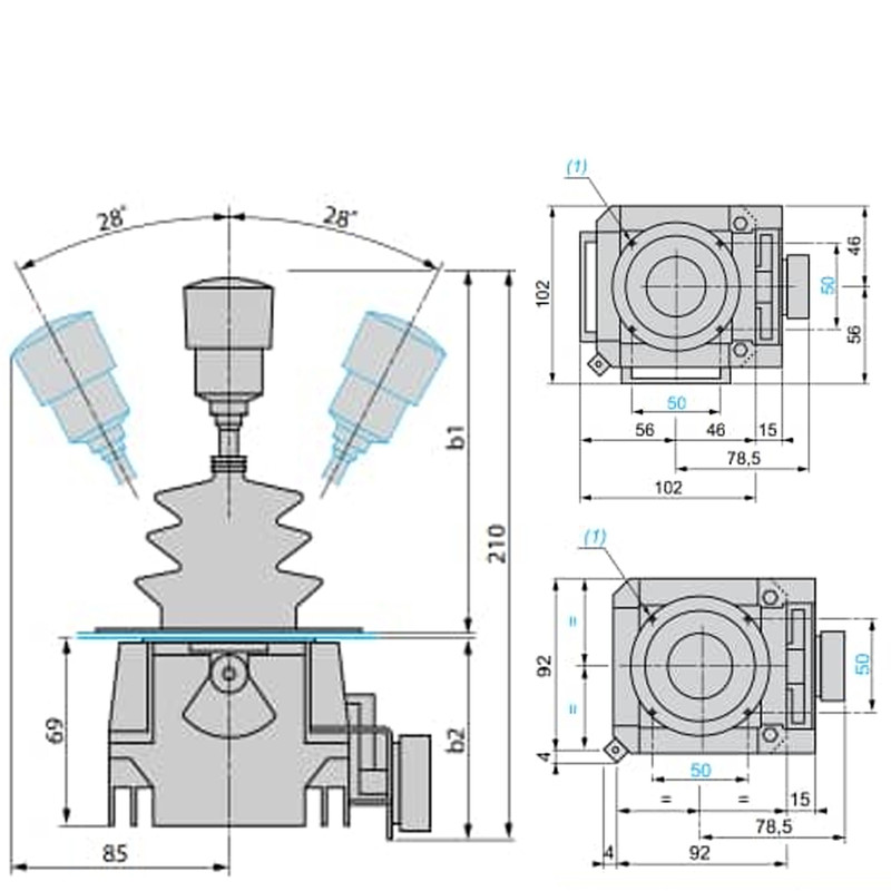 لیور فرمان جرثقیل مدل XK33