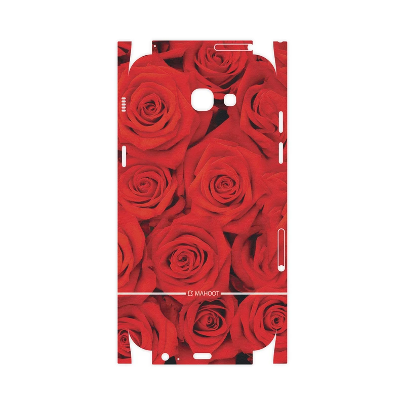 برچسب پوششی ماهوت مدل Red-Flower-FullSkin مناسب برای گوشی موبایل سامسونگ Galaxy A7 2017