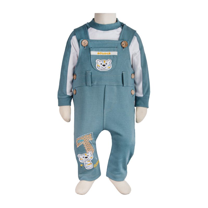 ست 3 تکه لباس نوزادی آدمک مدل ببری کد 310002 - - 2