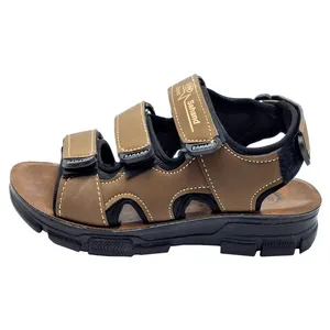 صندل پسرانه مدل سهند کد A-1149 رنگ قهوه‌ای روشن