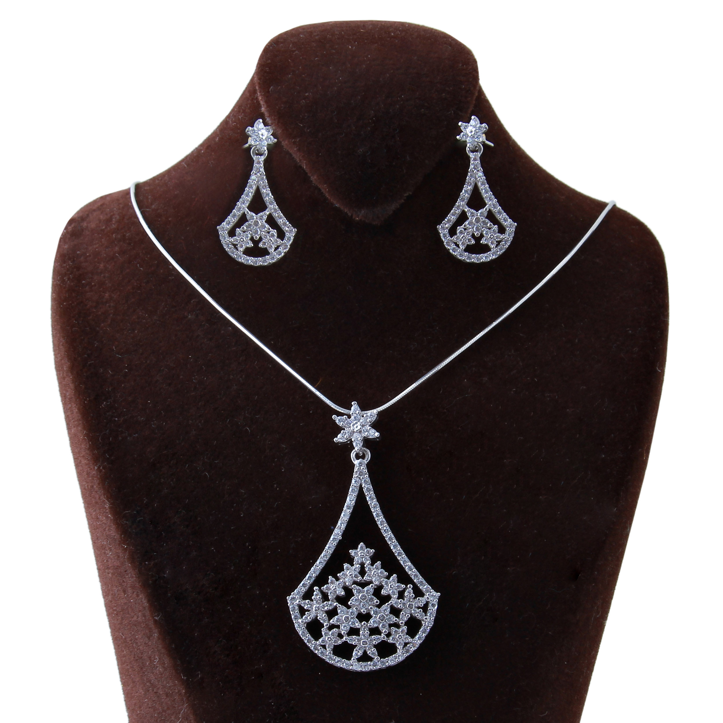  نیم ست نقره زنانه بازرگانی میلادی کد NTR_180