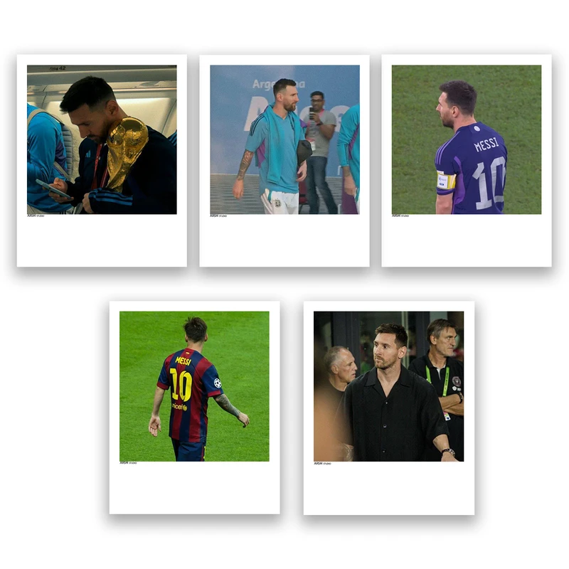 آویز تزیینی عرش مدل لیونل مسی Messi کد Asa5484 مجموعه پنچ عددی