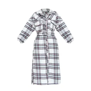 پالتو زنانه بنیس مدل افشان رنگ سفید