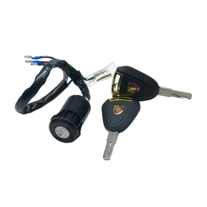 سوییچ و قفل و درب باک موتور سیکلت مدل MDH 125