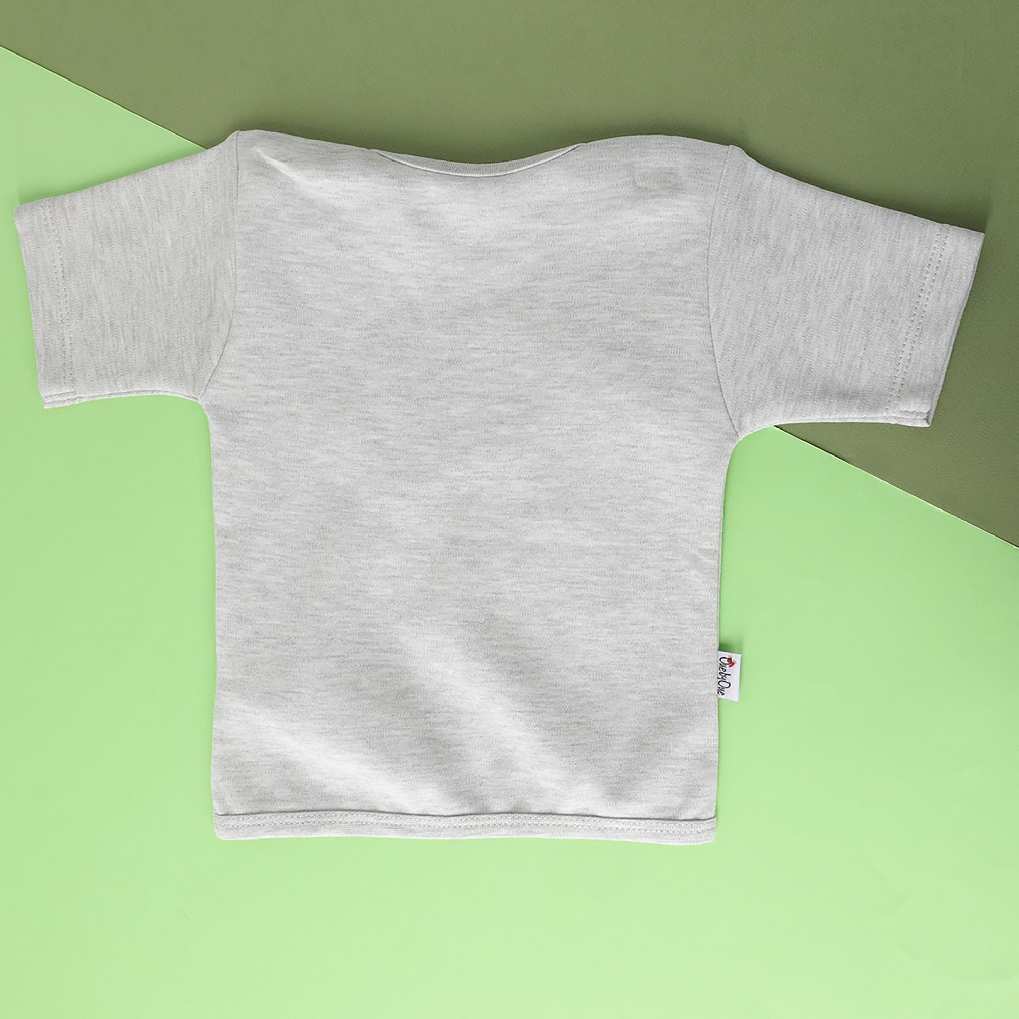 تی شرت آستین کوتاه نوزادی وان بای وان مدل 10013704 -  - 2