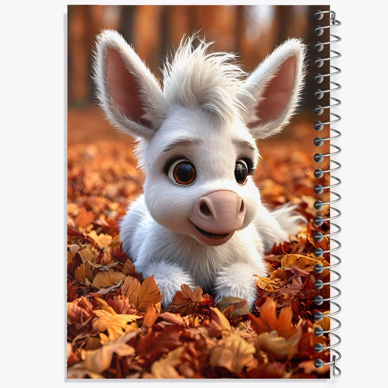 دفتر ژورنال نویسی 50 برگ خندالو مدل نقطه ای طرح الاغ بامزه کد F7231