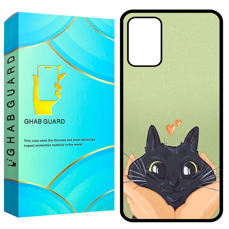 کاور قاب گارد طرح گربه مدل GCHPA324 مناسب برای گوشی موبایل سامسونگ Galaxy A32 4G 