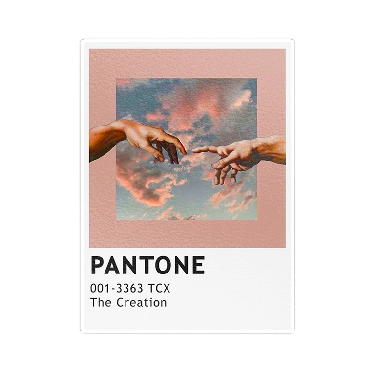 استیکر لپ تاپ ماسا دیزاین طرح pantone مدل STK1174