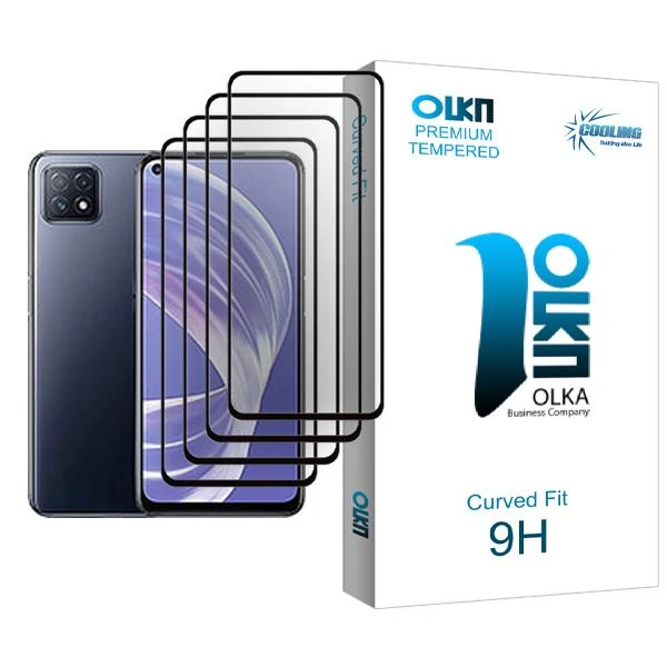 محافظ صفحه نمایش کولینگ مدل Olka Glass MIX004 مناسب برای گوشی موبایل اوپو A73 5G بسته چهار عددی