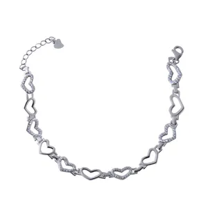    دستبند نقره زنانه بازرگانی میلادی کد DP_099