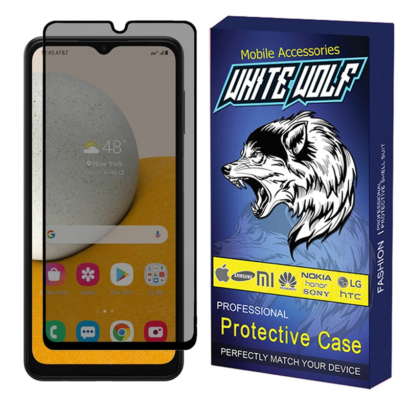 محافظ صفحه نمایش حریم شخصی وایت ولف مدل WGP3 مناسب برای گوشی موبایل سامسونگ Galaxy A13 5G