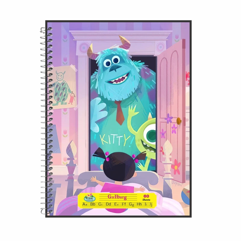 دفتر زبان 60 برگ طرح شرکت هیولاها کد 602523