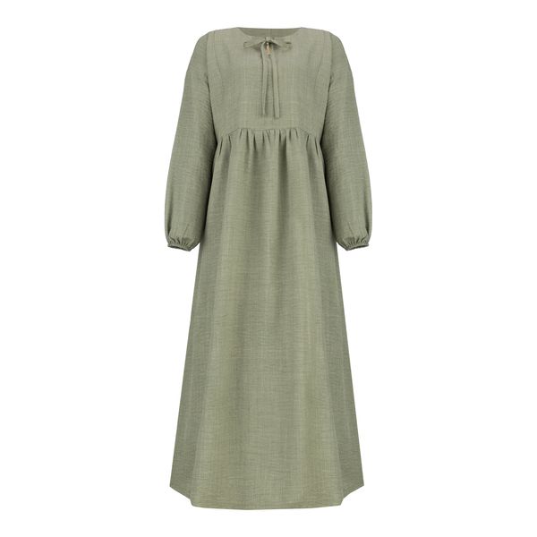 مانتو زنانه السانا مدل دلاوا کد 221010 رنگ سبز تیره