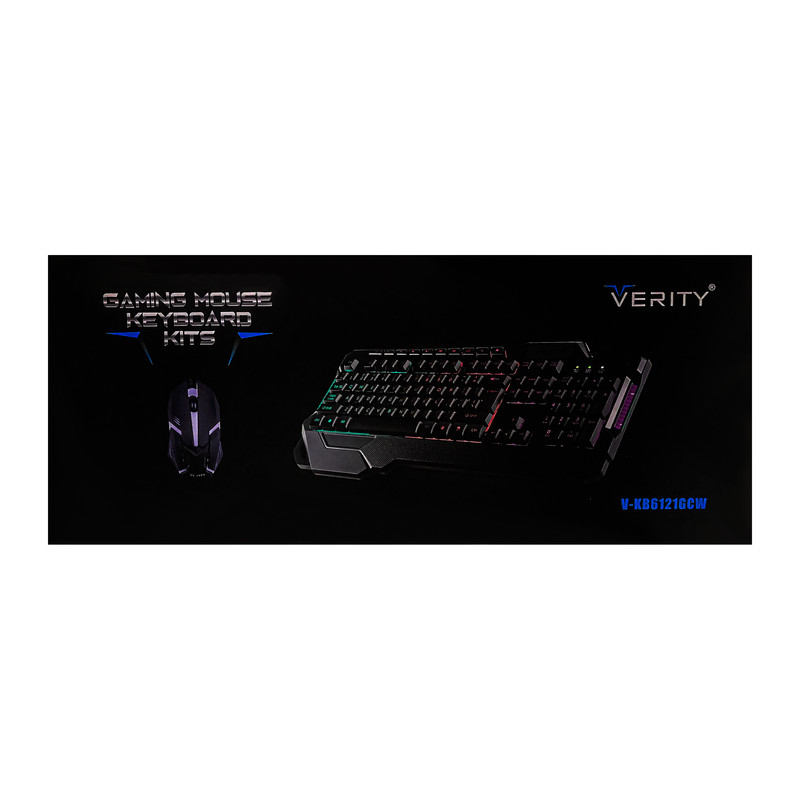 کیبورد و ماوس مخصوص بازی وریتی مدل V-KB6121GCW 3