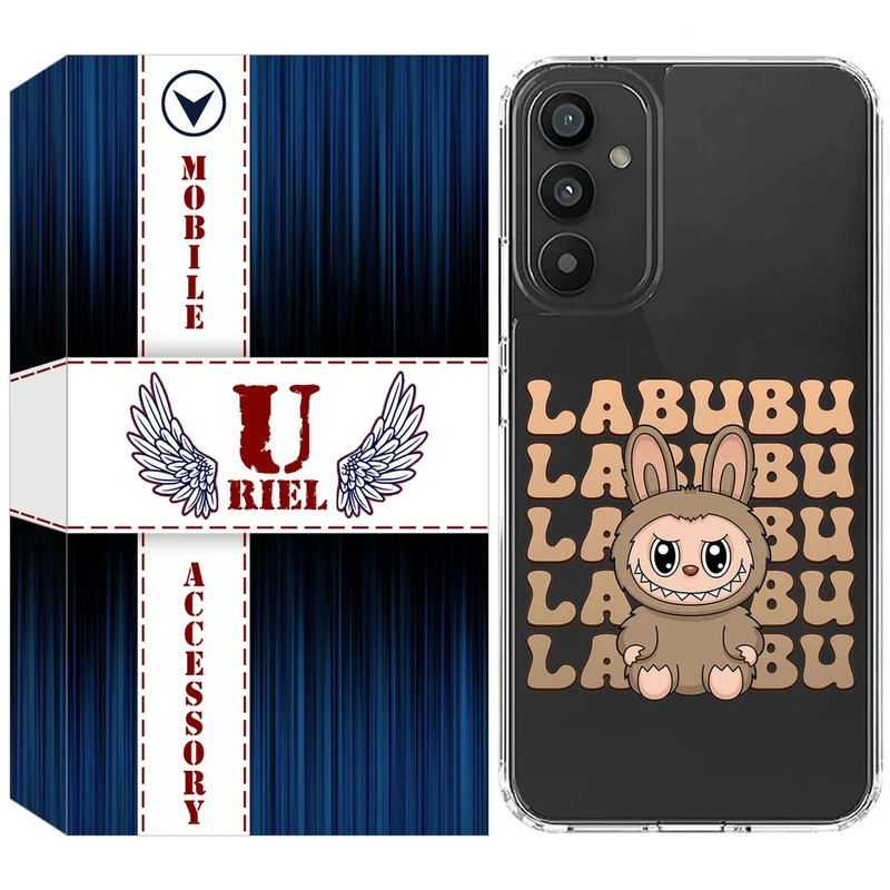 کاور یوریل مدل Clear کد 134 طرح لبوبو Labubu مناسب برای گوشی موبایل سامسونگ Galaxy A25