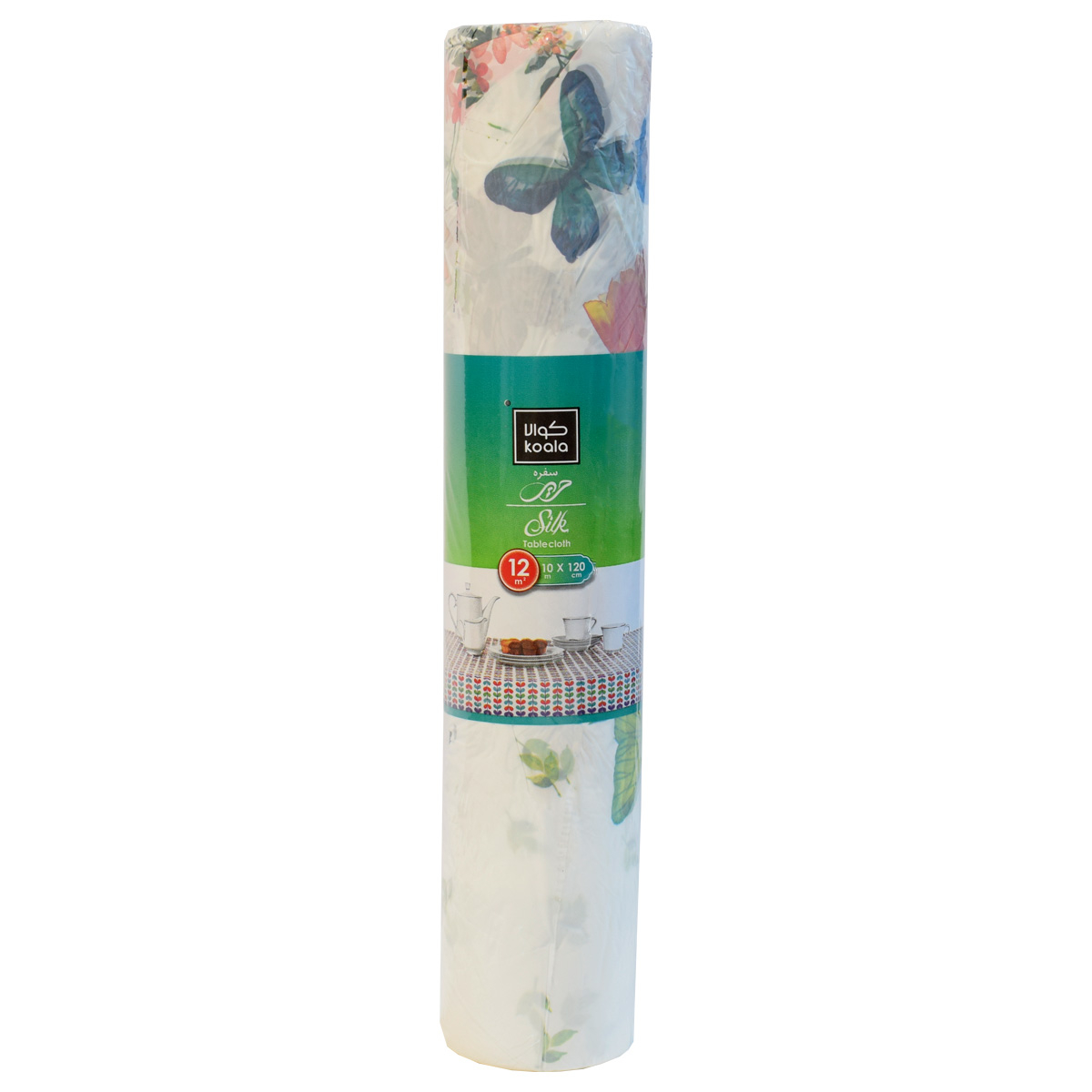 سفره یکبار مصرف کوالا مدل Silk طرح پروانه رول 10 متری