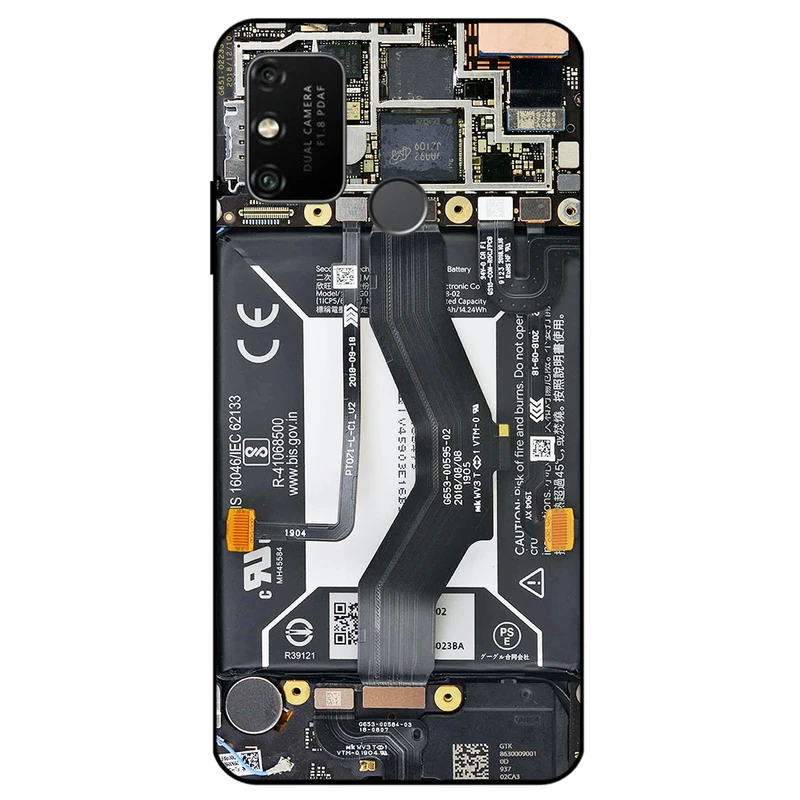 کاور مگافون طرح برد موبایل مدل 8004 مناسب برای گوشی موبایل آنر Play 9A       