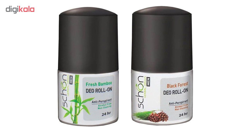 رول ضد تعریق مردانه شون مدل Fresh Bamboo حجم 50 میلی لیتر به همراه رول ضد تعریق مدل Black Forest