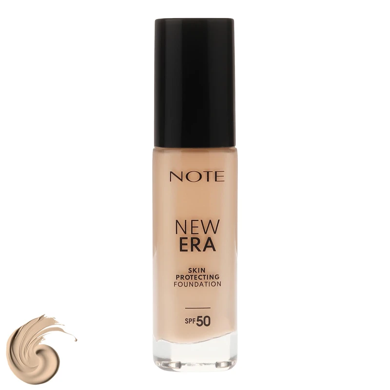 کرم پودر مایع SPF 50 نوت مدل NEW ERA شماره 140 مناسب برای انواع پوست حجم 30 میلی‌لیتر