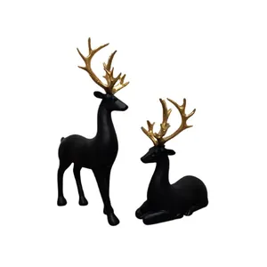 مجسمه طرح گوزن مدل RM-7968 مجموعه ۲ عددی