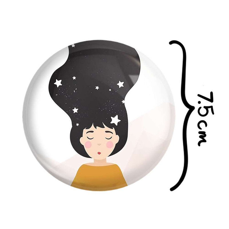 آینه جیبی خندالو مدل دخترونه  کد 6081