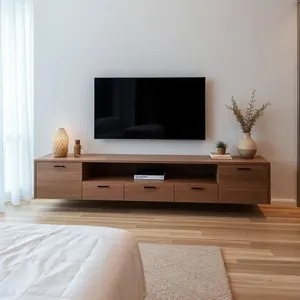 میز تلویزیون مدل دیواری ماندگار 2445 مناسب برای تلویزیون تا 75 اینچ