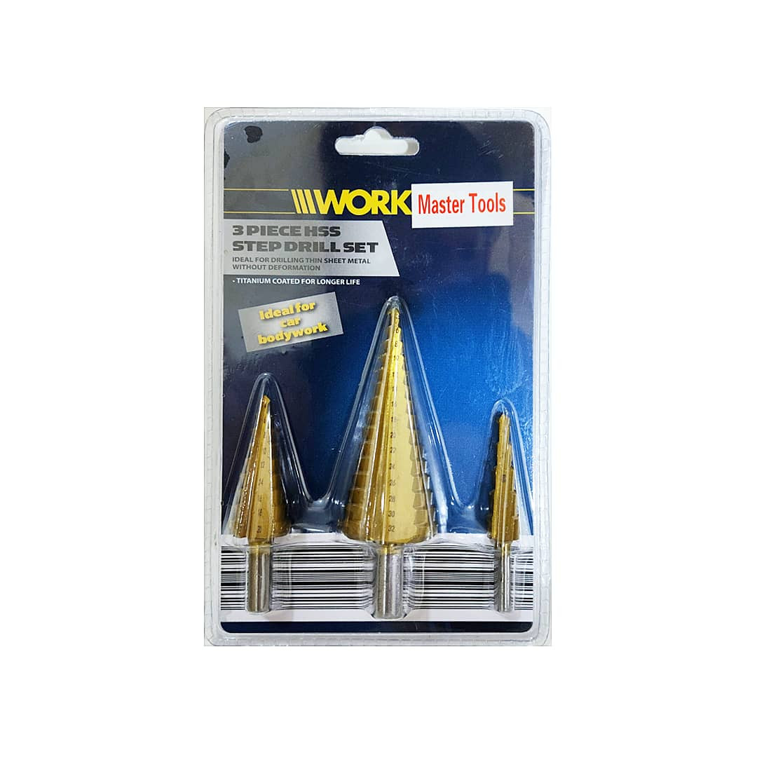 مته پله ای مدل کاجی مجموعه 3 عددی