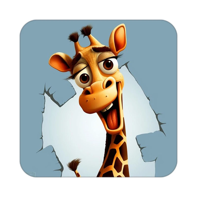 زیر لیوانی کاکتی طرح حیوانات کارتونی مدل mp28788