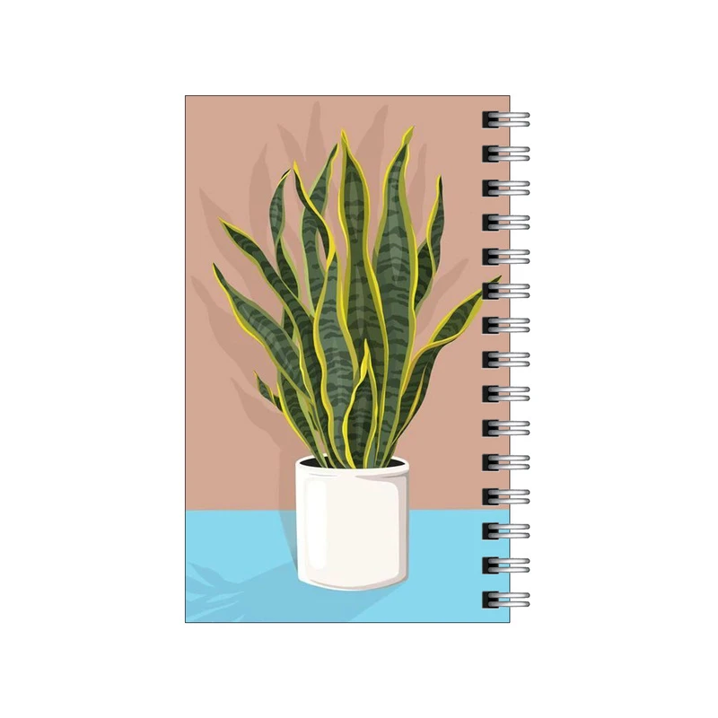 دفترچه یادداشت مدل to do list طرح گلدان سانسوریا کد 3585170