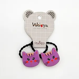 کش مو دخترانه مدل گربه کد KSH678 بسته 2 عددی