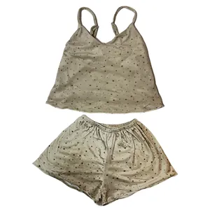 ست تاپ و شلوارک زنانه مدل ستاره ای 