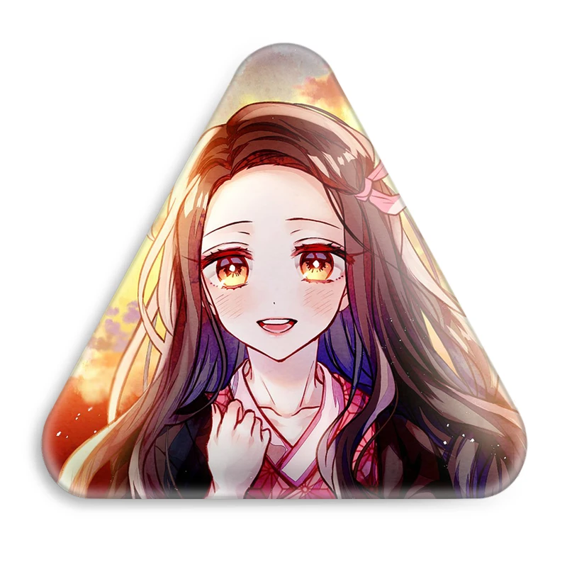 پیکسل خندالو طرح نزوکو انیمه دختر مدل مثلثی کد 12136