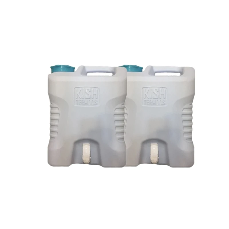 نگهدارنده آب 25 ليتری كيش ترموس کی تی مدل شيردار مجموعه دو عددی