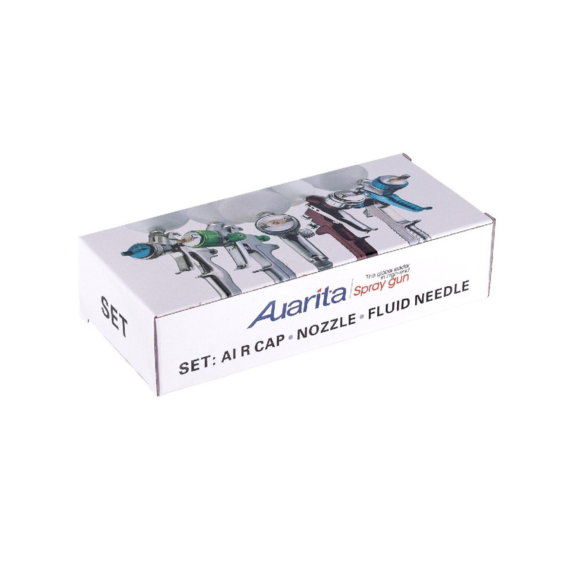 سوزن و دو شاخ و نازل آئوریتا مدل H827 - HVLP کد 2 مجموعه سه عددی
