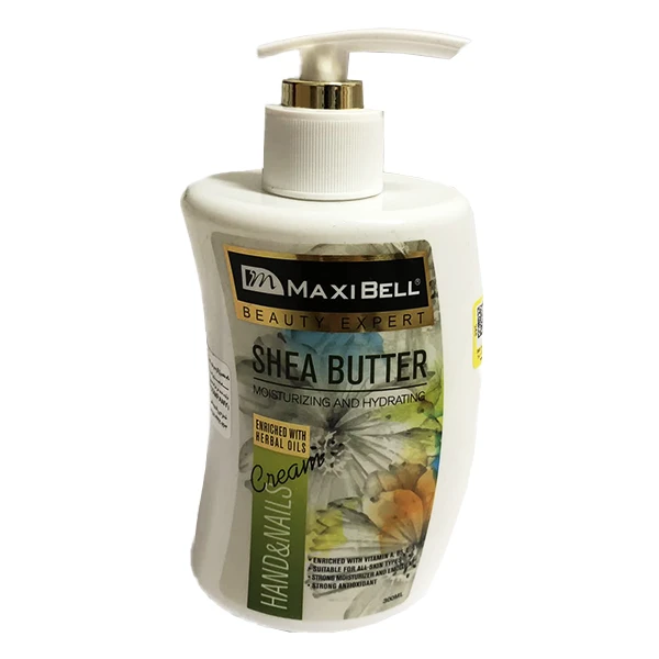 کرم مرطوب کننده دست و ناخن مکسی بل مدل شی باتر حجم 300 میلی لیتر