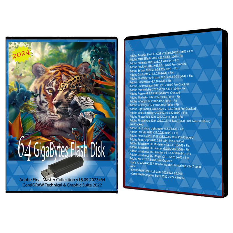 نرم افزار Adobe Master V.18 2023 - Corel Draw نشر مای پکس