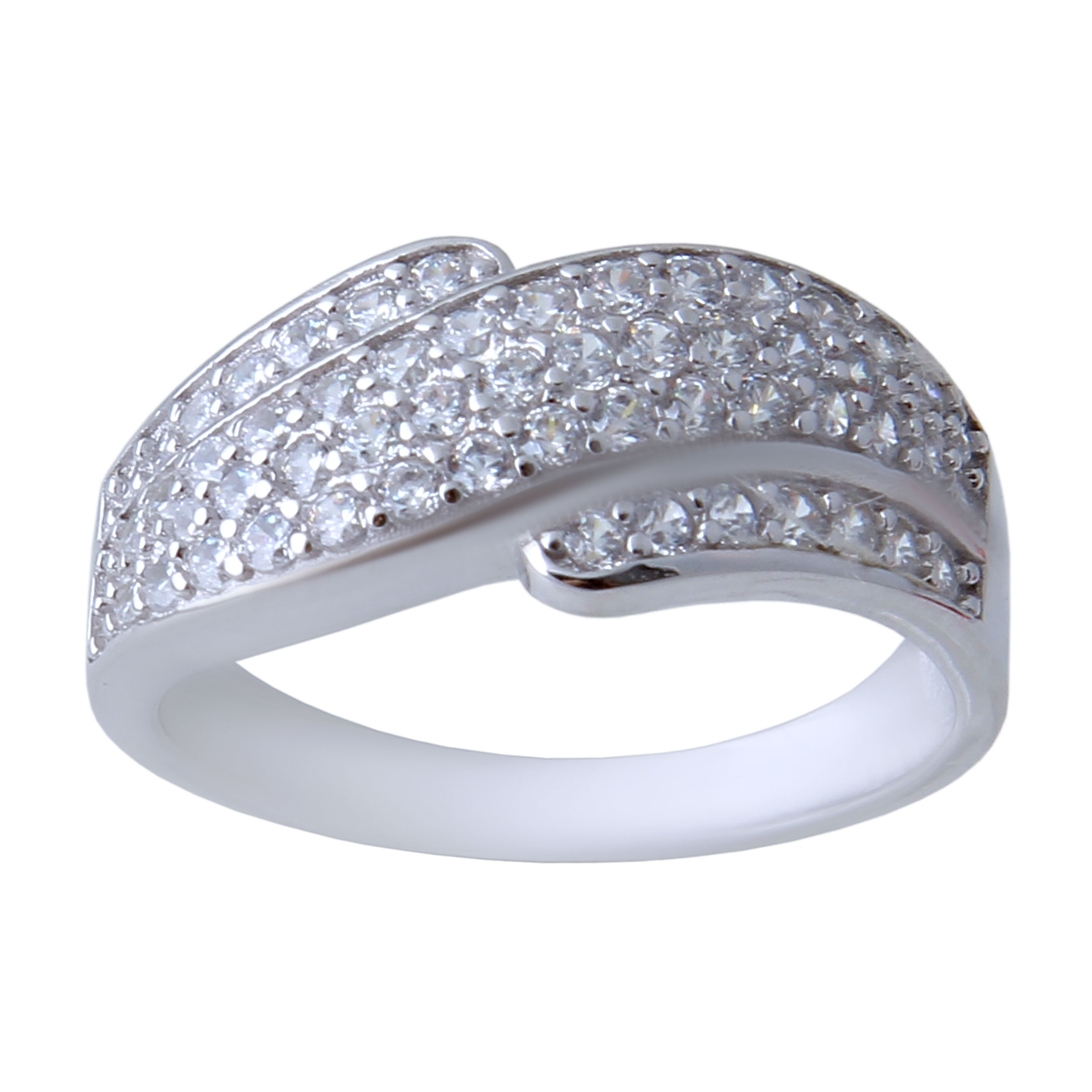 انگشتر نقره زنانه بازرگانی میلادی کد AWR_417