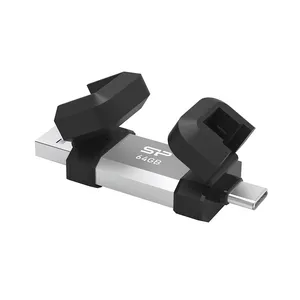 فلش مموری USB 3.2 سیلیکون پاور مدل C51 ظرفیت 64 گیگابایت