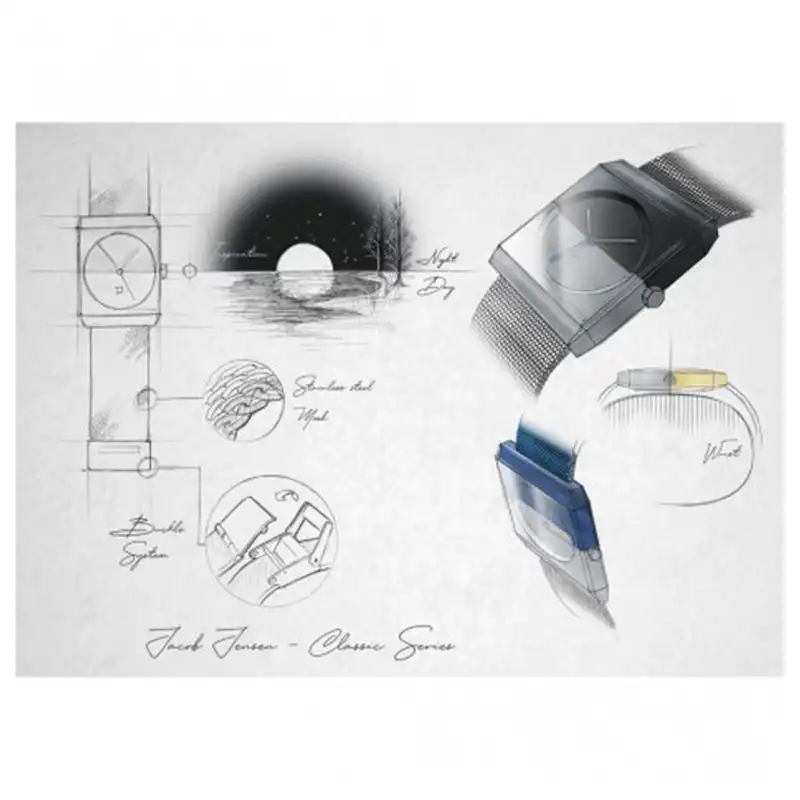 ساعت مچی عقربهای مردانه جیکوب جنسن مدل Classic 517