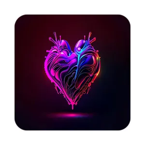 زیر لیوانی کاکتی مدل عاشقانه کد mp13004