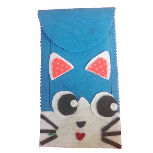  جامدادی نمدی طرح گربه ملوس مدل mv-115